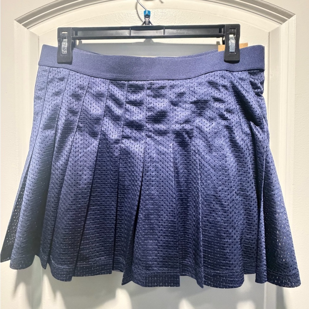 PINK Victoria's Secret Textured Navy Skater Skirt NWT